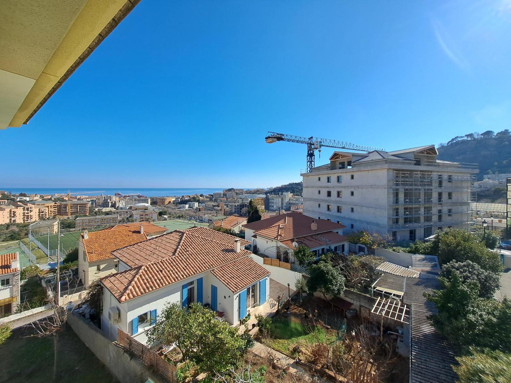 Grand T2 Proche Centre Ville, Vue Mer Et Montagne Bastia  Extérieur photo